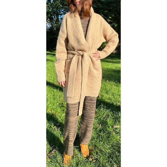 Mara Hoffman Climate+ Wool Pant & Turtleneck Sweater Black Camel Space Knit XXS - Picture 16 of 16